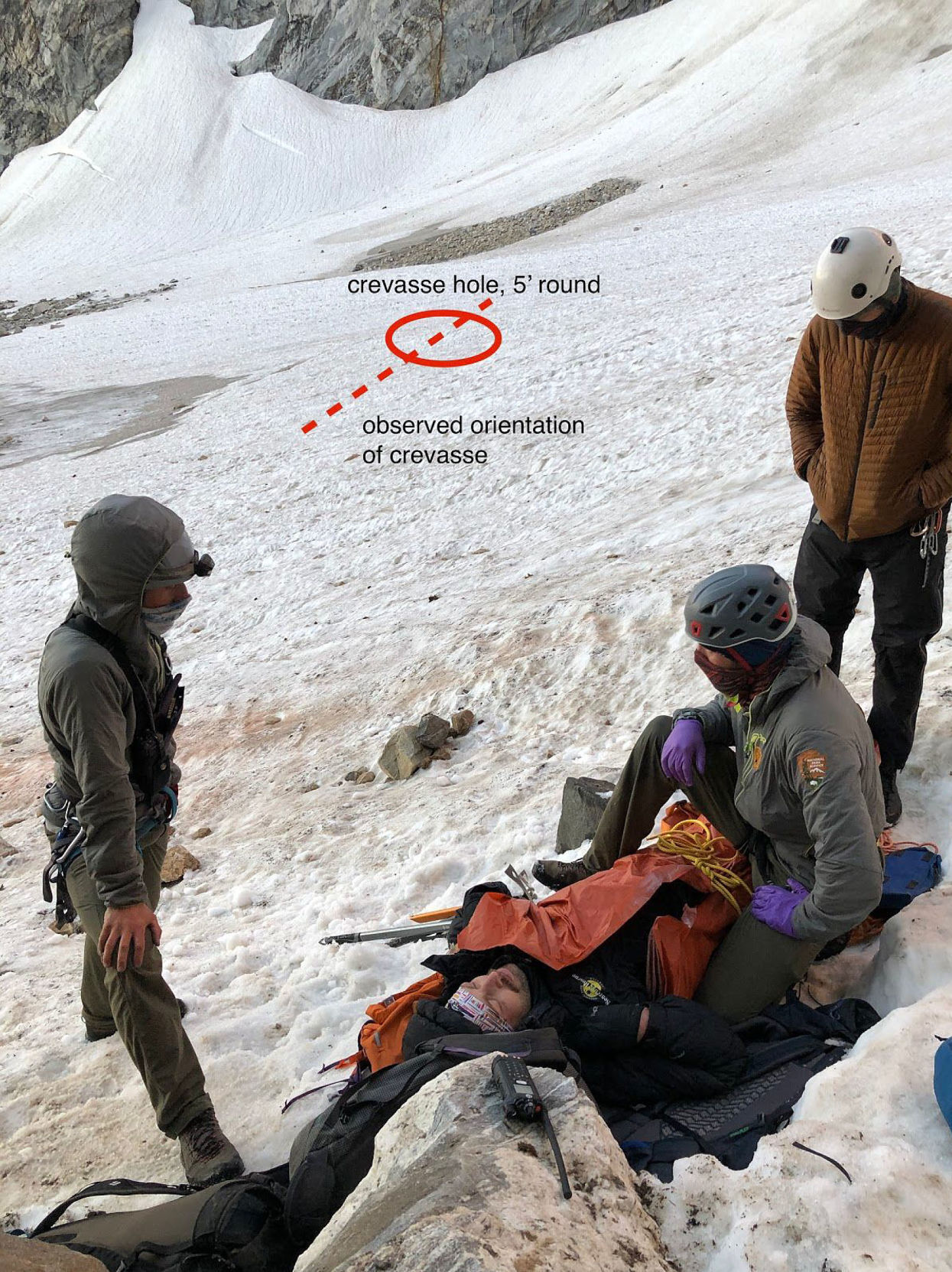 Teton Glacier rescue